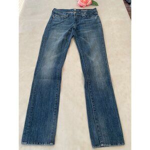 7 For All Mankind Womens Y2K Roxanne Jeans Size 26 Straight Leg Denim